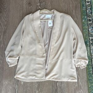 LUSH Pale Blush/Biege Open Blazer